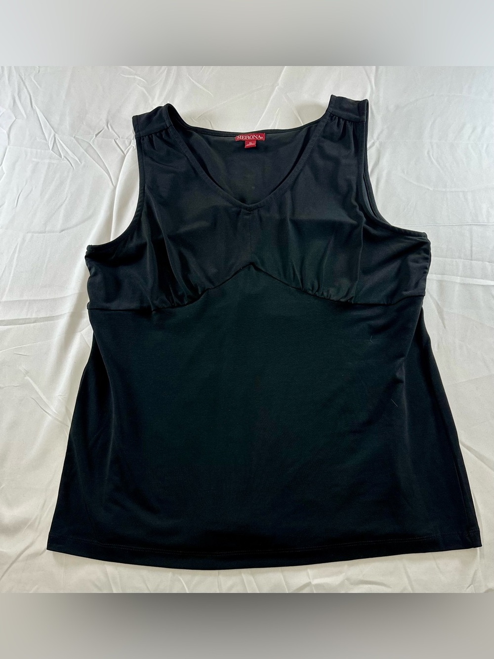 Merona Black V-Neck Sleeveless Tank